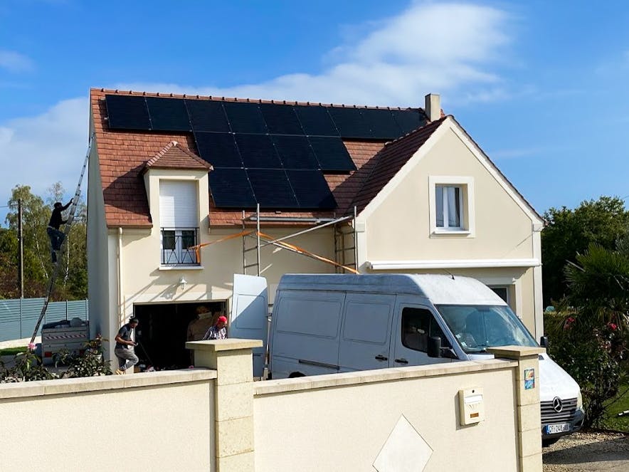 Exemple d'installation de panneaux solaires